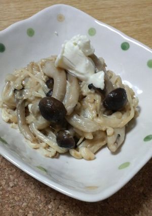 簡単！きのこのクリームチーズ炒め-レシピのメイン写真