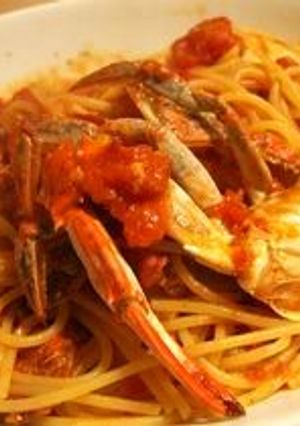 ワタリガニのクリームパスタ-レシピのメイン写真
