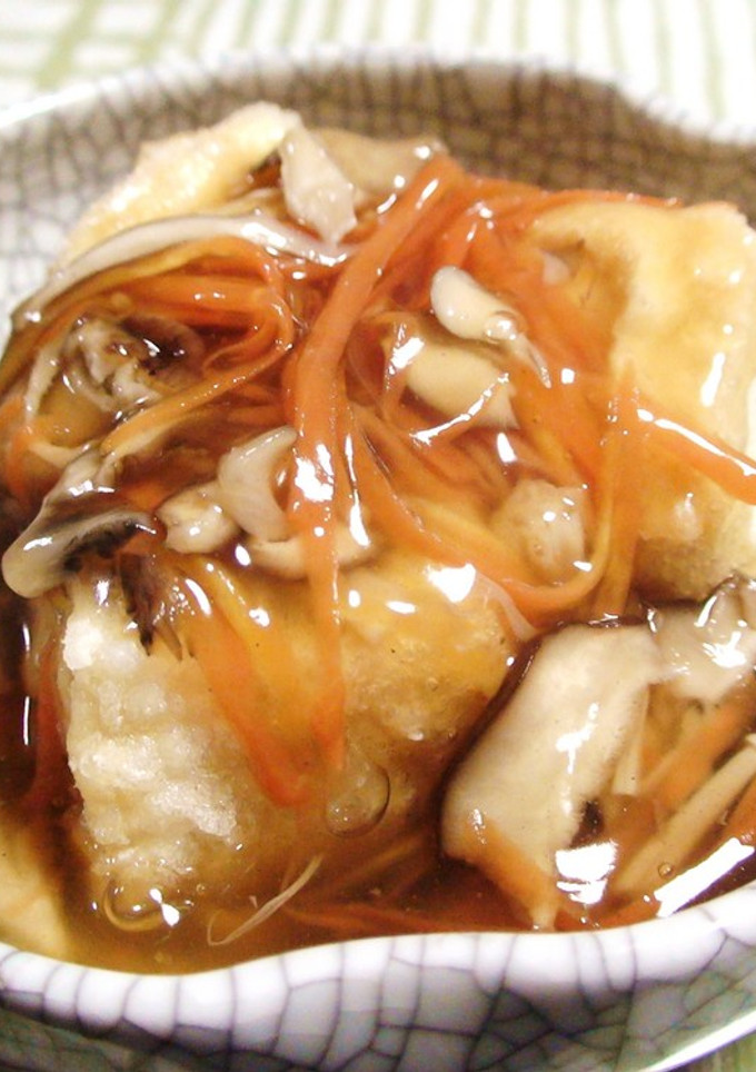 揚げだし豆腐のきのこあんかけ*-レシピのメイン写真