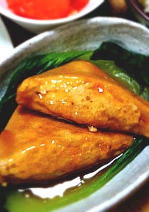 高野豆腐の鶏ひき肉詰め-レシピのメイン写真