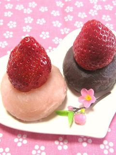 ひな祭り✿簡単!苺の雛ぼたもち✿-レシピのメイン写真