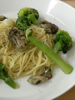 牡蠣とブロッコリーのパスタ-レシピのメイン写真