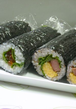 恵方巻き？ただの海苔巻（いくら・スパム）-レシピのメイン写真