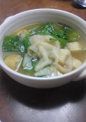 くず野菜の即席ワンタンスープ-レシピのメイン写真