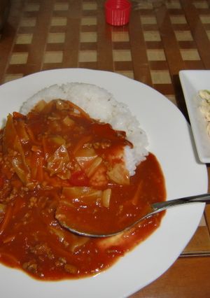 10分料理！子供も大好きトマトカレー-レシピのメイン写真