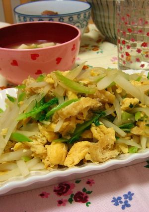 大根と薄揚げの卵炒め-レシピのメイン写真