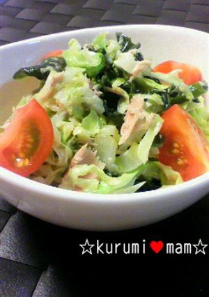 超簡単♪白菜とキャベツのホットサラダ★-レシピのメイン写真