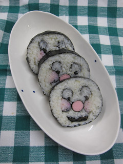 アンパンマン☆恵方巻き(飾り巻ずし)-レシピのメイン写真