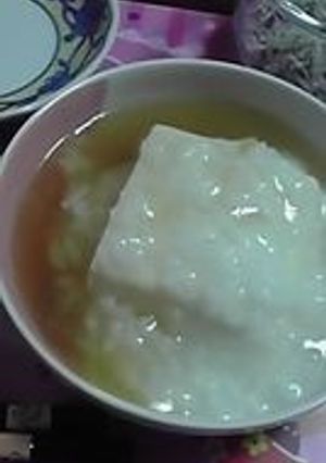お豆腐のお粥あんかけ-レシピのメイン写真