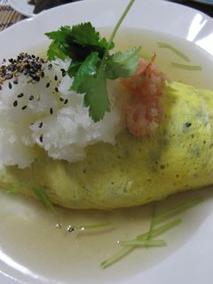 かやくご飯で☆和風あんかけオムライス-レシピのメイン写真