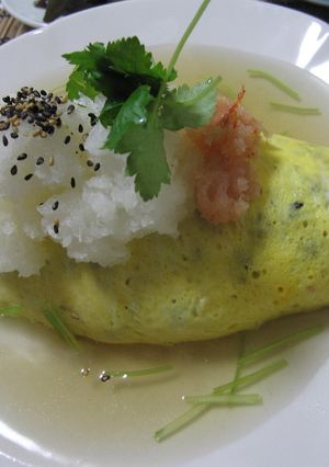 かやくご飯で☆和風あんかけオムライス-レシピのメイン写真