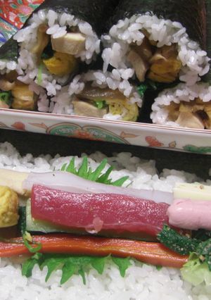 一本で３本味わう恵方巻き-レシピのメイン写真