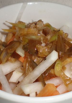 大根のサラダ ザーサイ豚ドレッシング和え-レシピのメイン写真