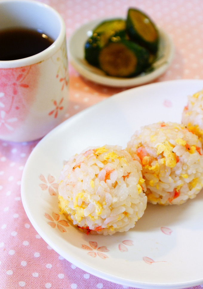 ✿桜えびとたまごのおにぎり✿-レシピのメイン写真