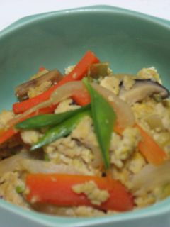 炒り豆腐は冷凍豆腐で作りましょ☆-レシピのメイン写真