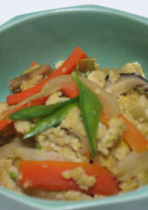 炒り豆腐は冷凍豆腐で作りましょ☆-レシピのメイン写真