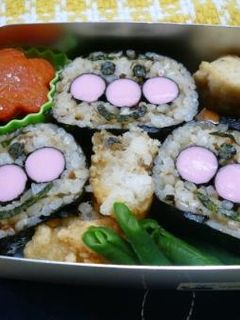 あんぱんまんのりまき*キャラ弁*-レシピのメイン写真