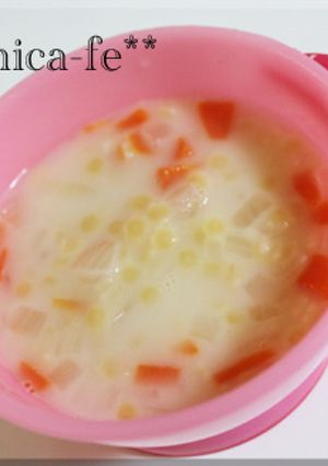 【離乳食　中期〜】クリームパスタ-レシピのメイン写真
