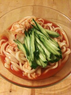 残りキムチで!冷やしキムチうどん-レシピのメイン写真