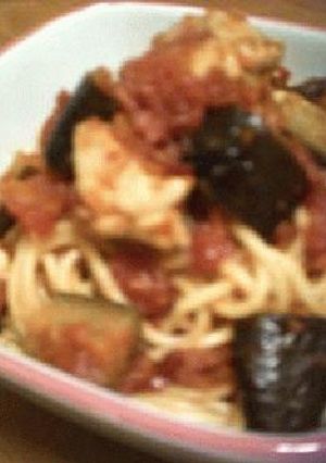 パスタ・鶏肉＋なすのアラビアータ-レシピのメイン写真