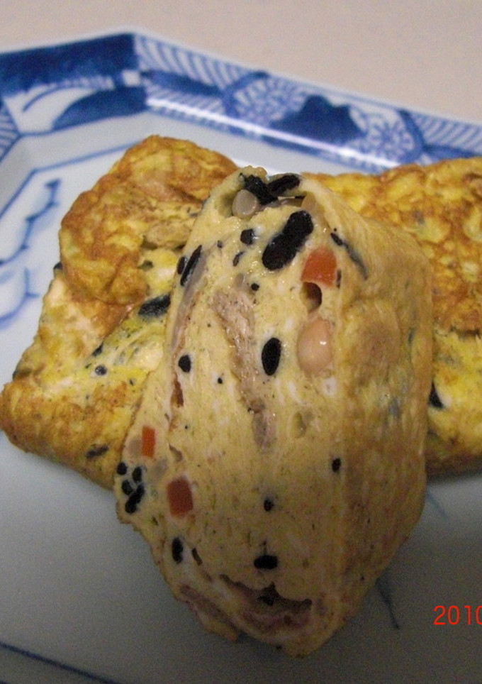 ひじき煮の厚焼き卵-レシピのメイン写真