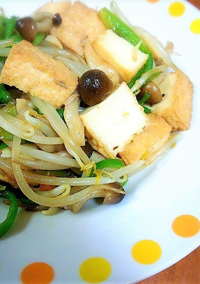 残り野菜で！厚揚げで炒め物♪-レシピのメイン写真