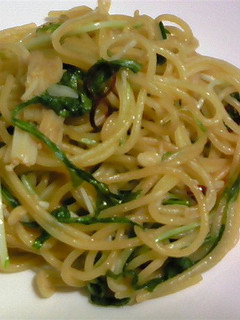 水菜とえのきのパスタ-レシピのメイン写真