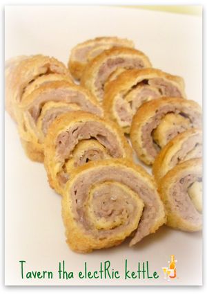 薄揚げと豚肉くるくるロール♪梅マヨで-レシピのメイン写真