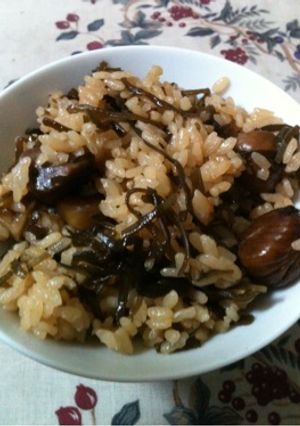 材料たった二つ！簡単炊き込み栗ご飯-レシピのメイン写真