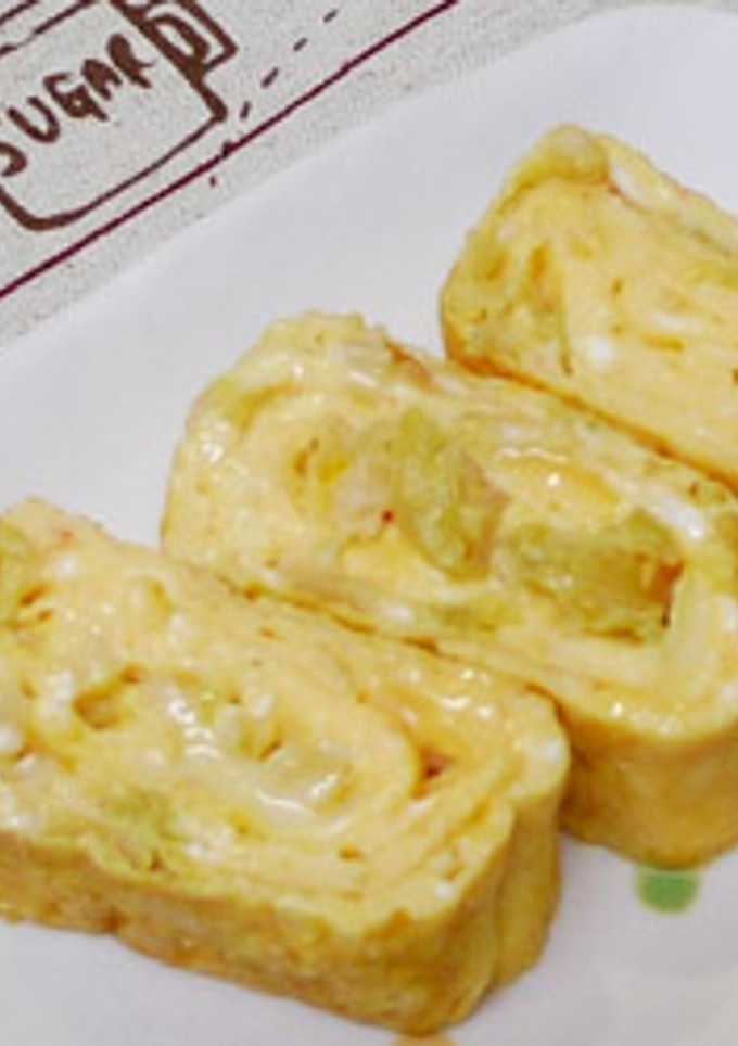 キムチとチーズの卵焼き-レシピのメイン写真