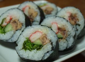 いわしの蒲焼缶で♪巻き寿司（恵方巻き）-レシピのメイン写真