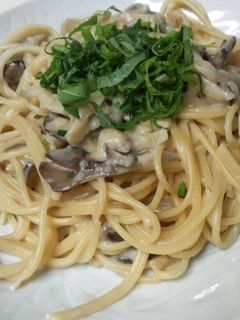 ワサビ醤油クリーム☆舞茸パスタ-レシピのメイン写真