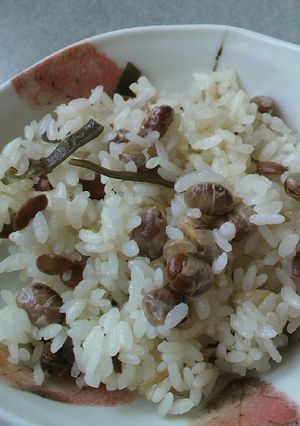 簡単！福豆炊き込みご飯-レシピのメイン写真