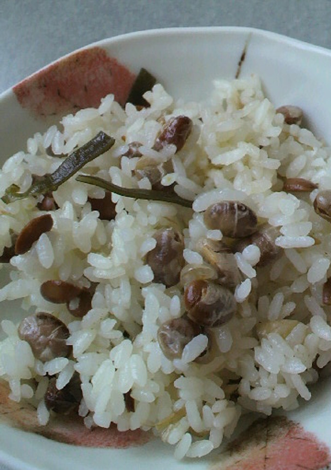 簡単！福豆炊き込みご飯-レシピのメイン写真