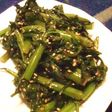 素材を味わう春菊のナムル。レンジで簡単!