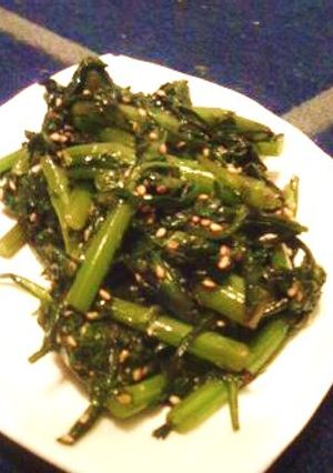 素材を味わう春菊のナムル。レンジで簡単!-レシピのメイン写真