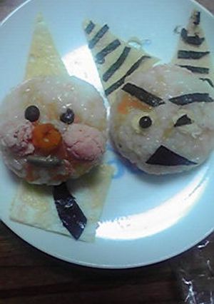 Ｎｏ２:離乳食で節分♪アンパンマンと鬼-レシピのメイン写真