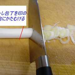 รูปของ 輪切りはこれでころがりにくくなります！