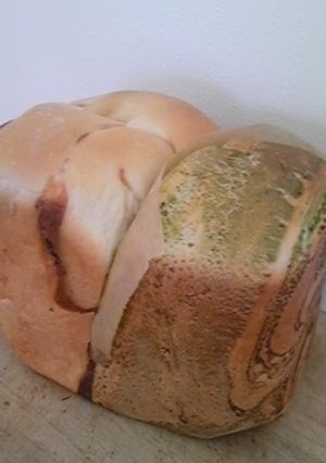 ＨＢで一度に２つの折り込みパン-レシピのメイン写真