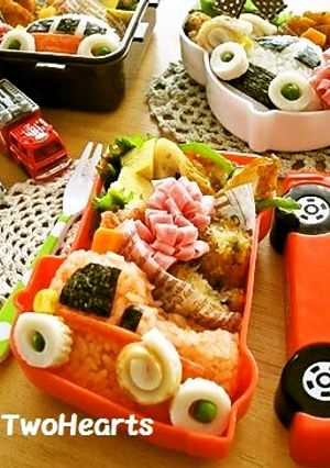 キャラ弁❤消防車❤ＭＢで作る③-レシピのメイン写真