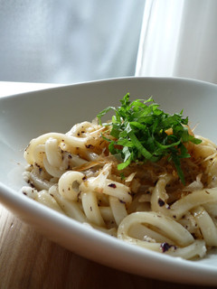 ☆とろろゆかり和えうどん-レシピのメイン写真