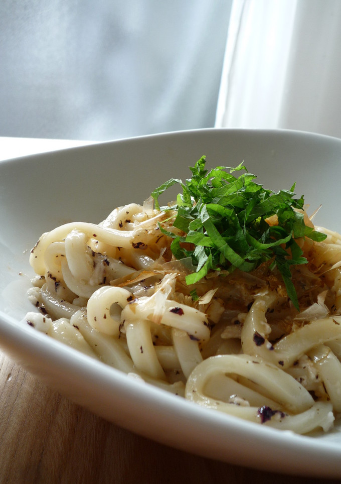 ☆とろろゆかり和えうどん-レシピのメイン写真