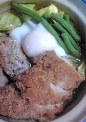 豆鼓醤のカツ煮味噌鍋香ばしいぃ♪-レシピのメイン写真