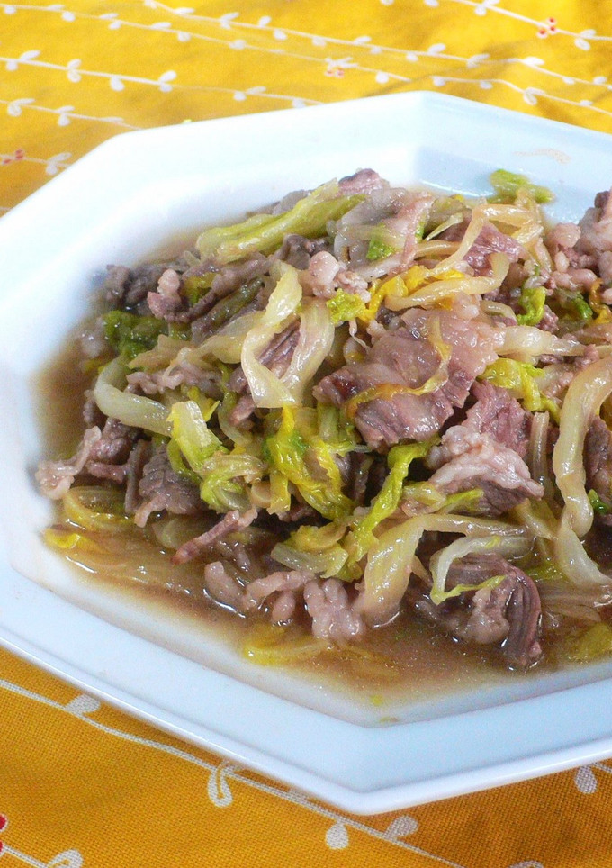 我が家の中華✿白菜と牛肉の炒め-レシピのメイン写真