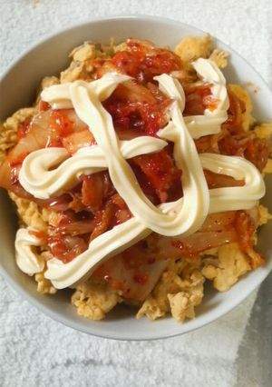 ツナたまキムチ丼-レシピのメイン写真