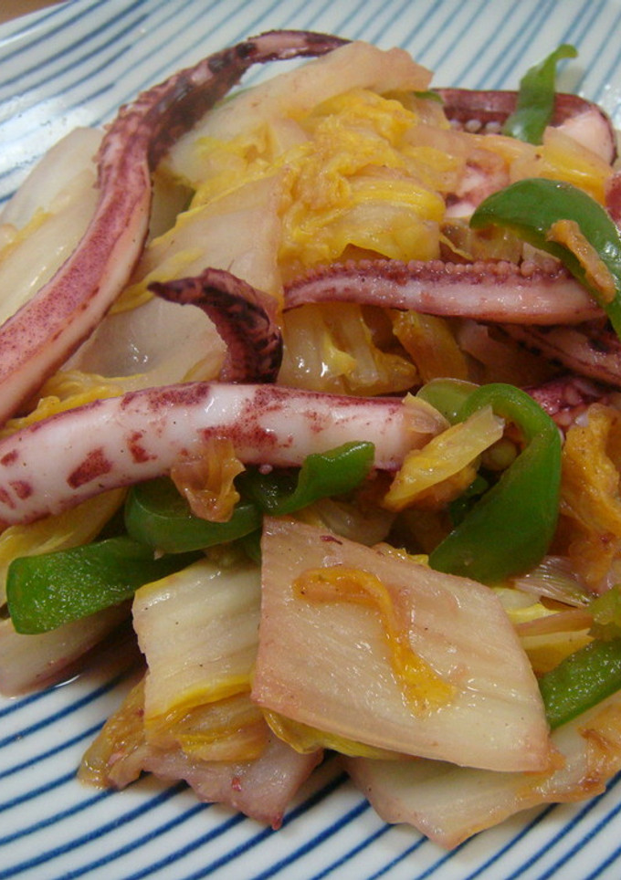 いかと白菜のささっと炒め-レシピのメイン写真