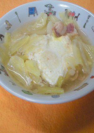 キャベツとベーコンの巣ごもりスープ-レシピのメイン写真