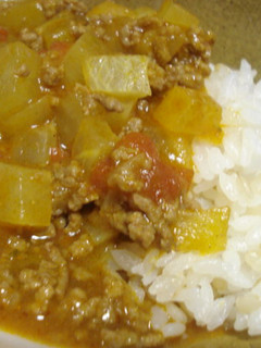 大根と挽肉のトマトカレー-レシピのメイン写真