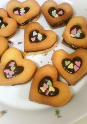バレンタイン♡生チョコサンドクッキー-レシピのメイン写真