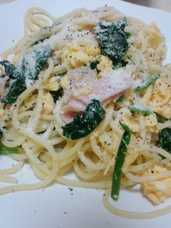 ☆ほうれん草とたまごとハムの春色パスタ☆-レシピのメイン写真